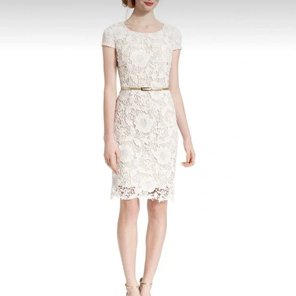 Luxology | Dresses | Luxology Crochet Lace Cap Sleeve Dress | Poshmark